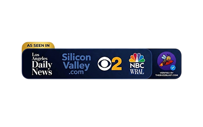 Logos of various news outlets on a dark background.