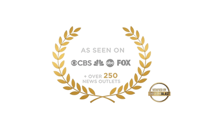 Golden laurel wreath with Spanish text about peace and good sense.